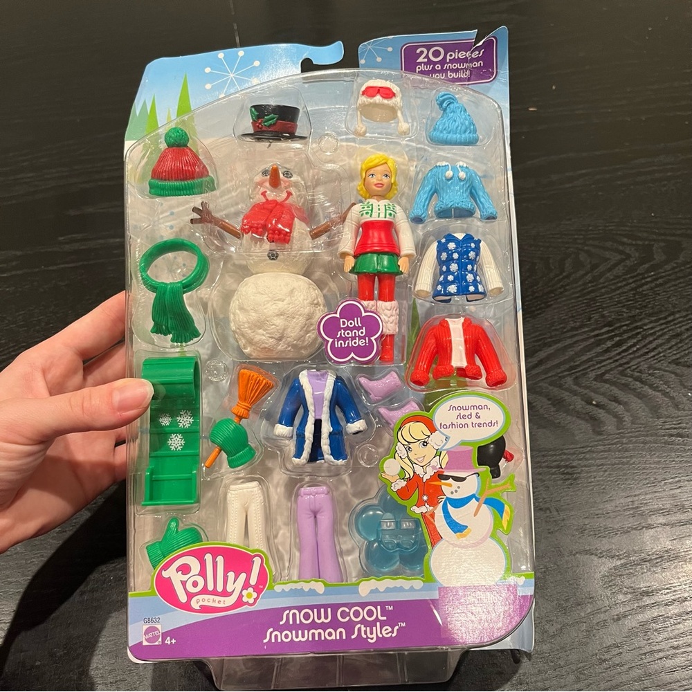2005 Polly pocket Snow Cool Snowman Styles Playset new in box vintage toy